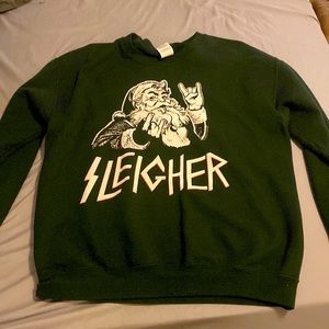 Green Santa Sleigher Sweatshirt